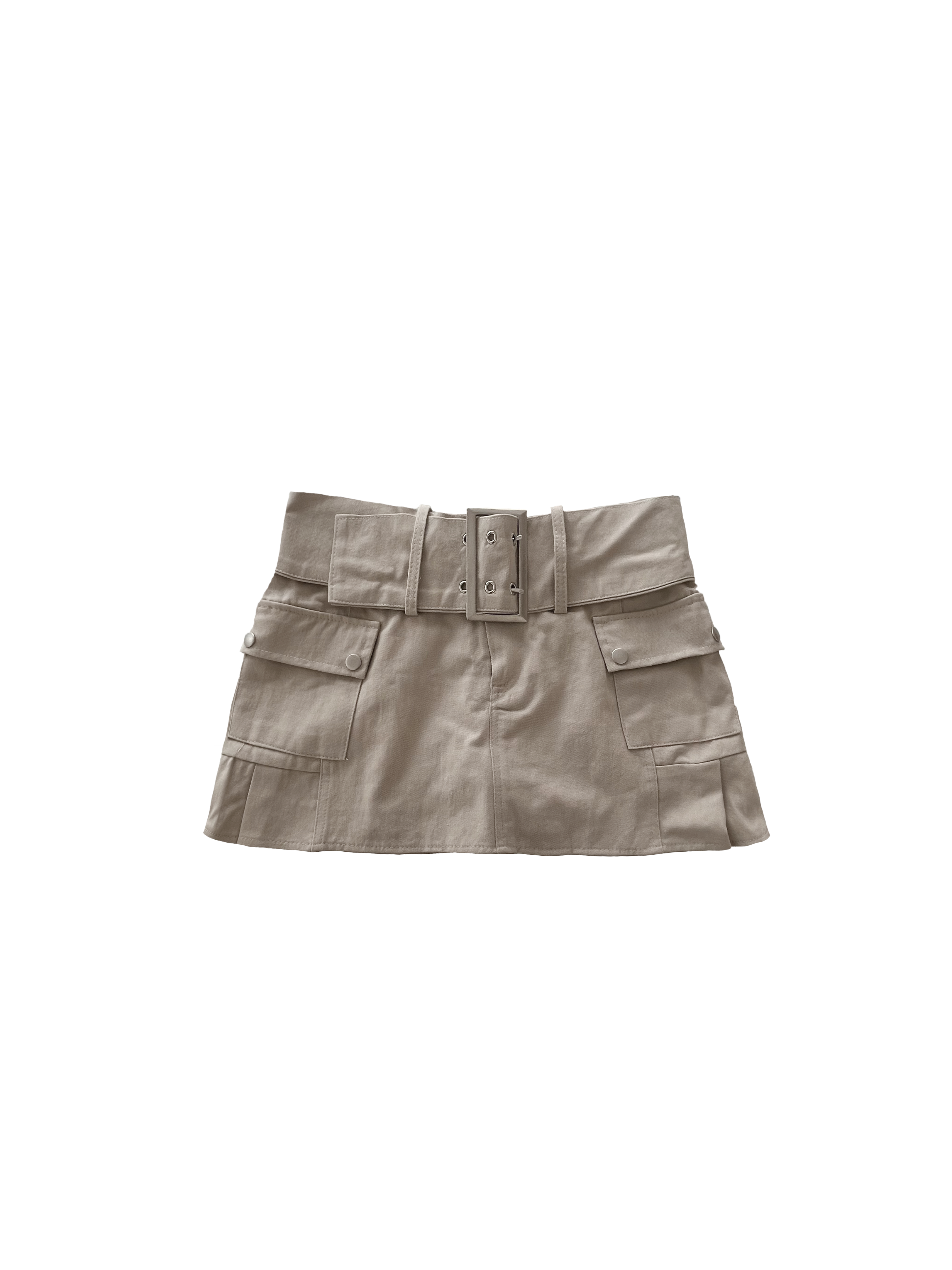 [only suzen] Chenia BigBelt Low-Waist Skirt
